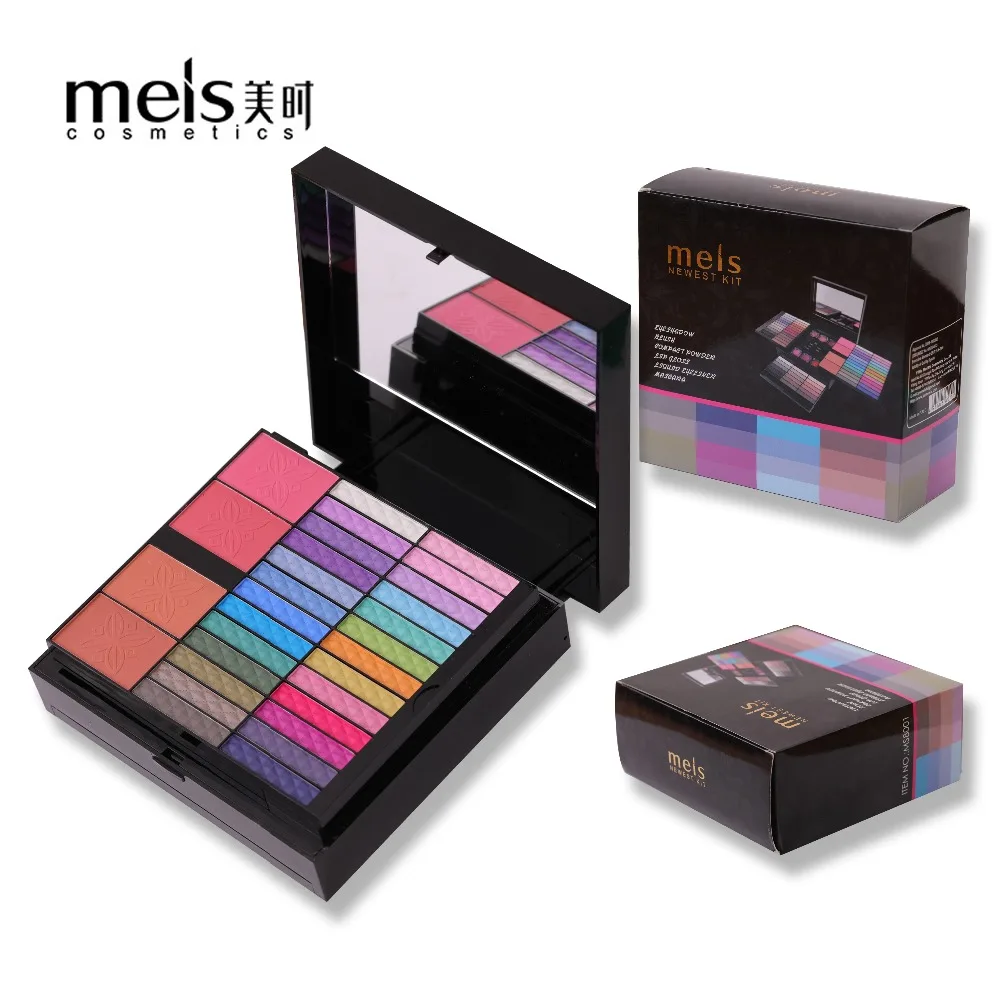 

2017 MEIS Brand 80 Colors Eye shadow Set Makeup Set Cosmetics Brush For Makeup Lip Gloss Brow Shader Gel Brush Kit Tools