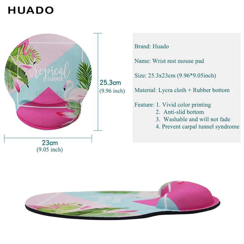 mouse pad with wrist rest Ergonomic design mouse pad for office/ home/ cyber cafe Gaming Healthy Mousepad