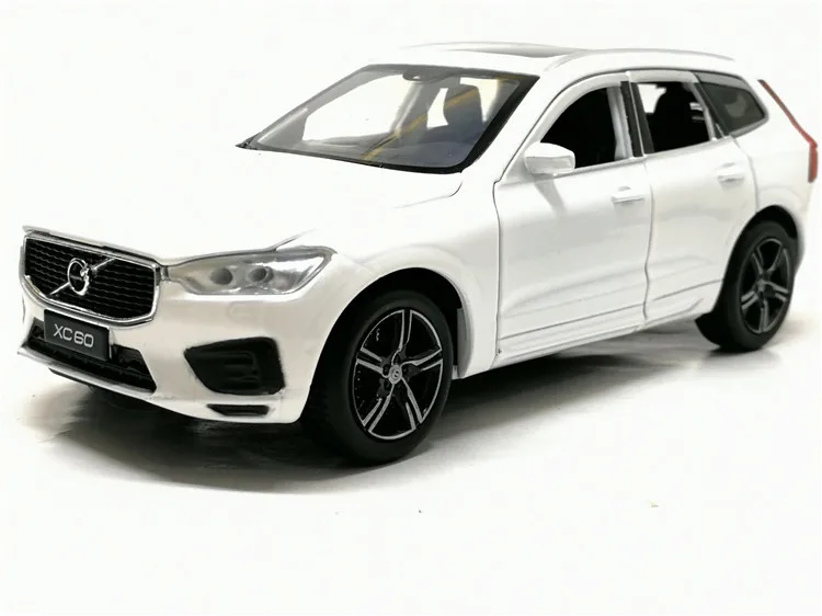 1:32 VOLVO XC60 внедорожник Внедорожник Металлический Игрушечный Автомобиль со звуком светильник оттягивающийся автомобиль детские игрушки подарки