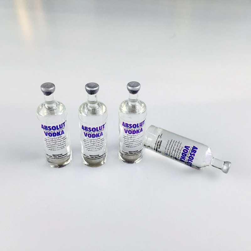 4PCS 1/6 Scale Dollhouse Miniature Wine Bottles Vodka Drinks Model Pretend Play Doll Food for Pullip blyth Doll doll accessories doll clothes doll clothes accessories plush doll accessories doll shoes barbie doll clothes doll eyes doll eyewear accessories doll wigs glass doll eyes