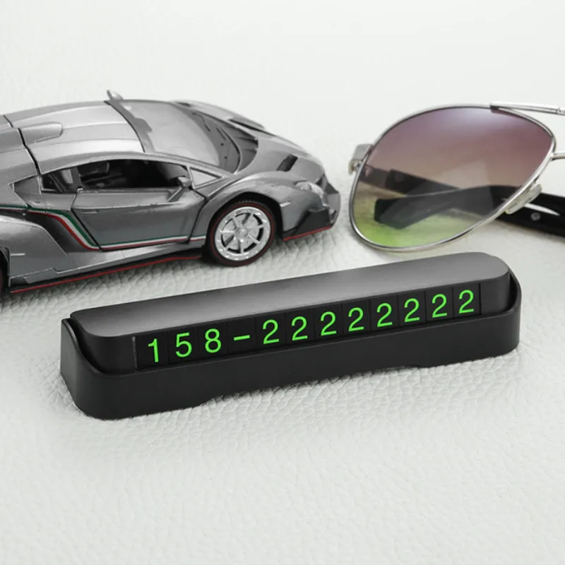 

Car Phone Number Card Styling Temporary Parking Card Plate Telephone Number Car Park Stop In Car-styling Automobile Accessories