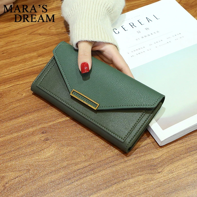 Конверт Mara's Dream женский из ПУ кожи однотонный Длинный кошелек клатч