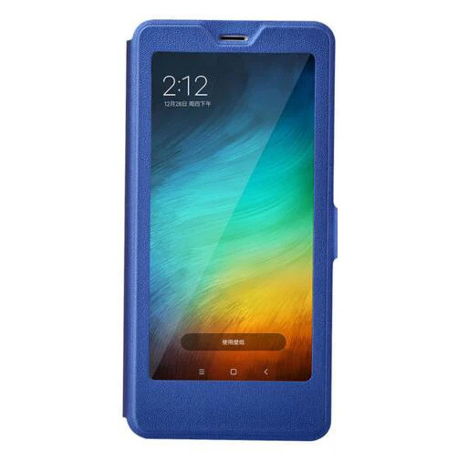 Чехол-книжка для Xiaomi Redmi 5 Plus чехол из искусственной кожи с прозрачным окошком