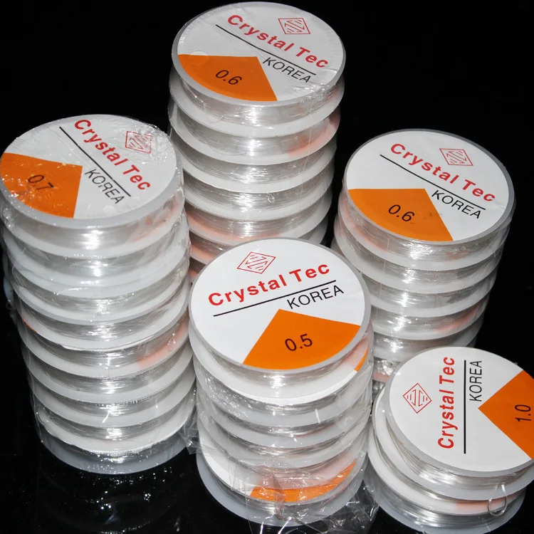 0,5 мм 0,6 мм 0,7 мм 0,8 мм 1,0 мм Сделай Сам ювелирный эластичный шнур, Кристальный эластичный шнур для бисероплетения нить для ожерелья и браслета CX08