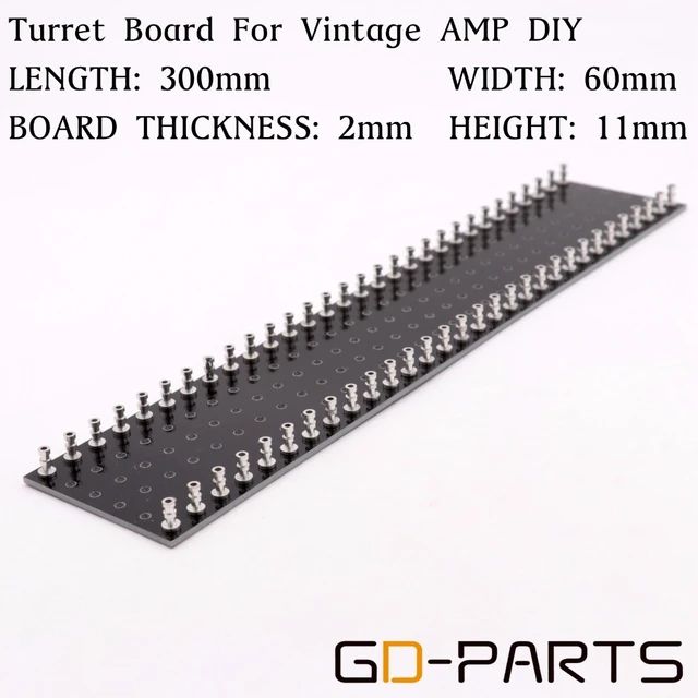 Gd-parts 1pc 60 Posts Black Tag Board Tag Strip Turret Board Hifi Vintage  Tube Audio Guitar Amp Diy 300x60x2mm - Home Theater Amplifiers - AliExpress