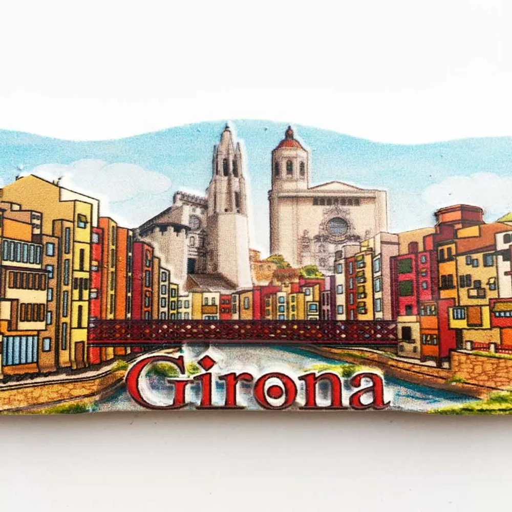 BABELEMI 3D Смола Испания Girona туристический сувенир магнит на холодильник древний город магниты на холодильник магнитная наклейка украшение дома