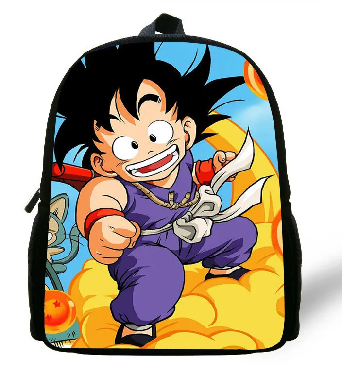 12-дюймовый герои мультфильмов Сунь Укун рюкзак Dragon Ball школьные ранцы для мальчиков принт Детский Рюкзак Mochila Escolar