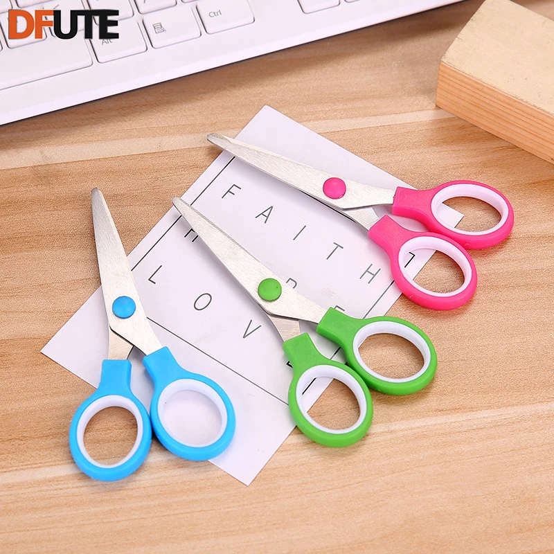 DFUTE Scissors Plastic small scissors children primary school students
