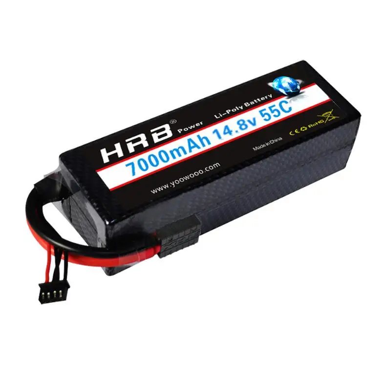 4S 7000mah 55C TRX- Распродажа аккумулятор hrb Lipo 2 S 3 S 4S 5S 6 S 7,4 V 11,1 V 14,8 V 1500 mah 2200 mah 3300 mah 4200 mah 5000 mah 5200 mah 6000 mah Батарея - Цвет: 4S 7000mah 55C TRX-