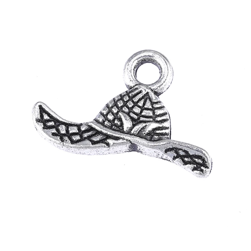 JUYA 40pcs/lot 16x11mm Simple Alloy Hat Shape Charms Pendant For Bracelet Earring Jewelry Making Supplies Diy Handmake AO0707 | Украшения и