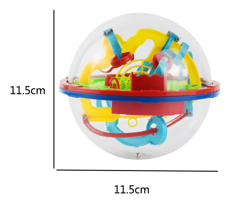 Горячая 100 шаг 3D волшебный шар головоломка волшебный подвижный шар игрушки Интеллект лабиринт Сфера игрушки сложные барьеры игра