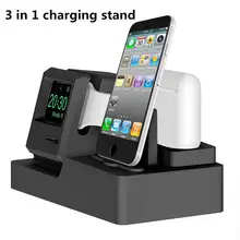 BEESCLOVER 3 in 1 Charging Dock Stand Holder Station For AirPods Apple Watch Series 3/2/1/iPhone X/8/Plus/7/7/6/Plus r30