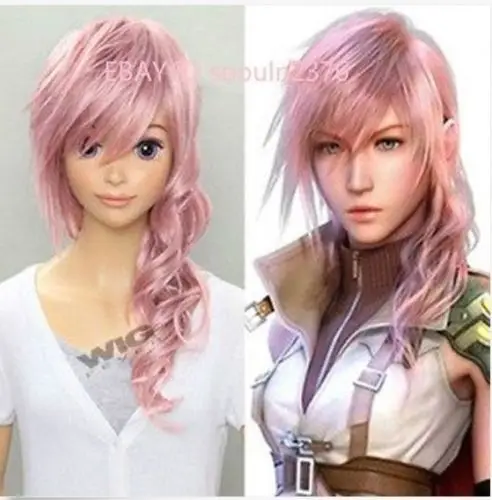 

FREE SHIP>>>Final Fantasy XIII Lightning Long Pink Cosplay Fashion Hair Wig