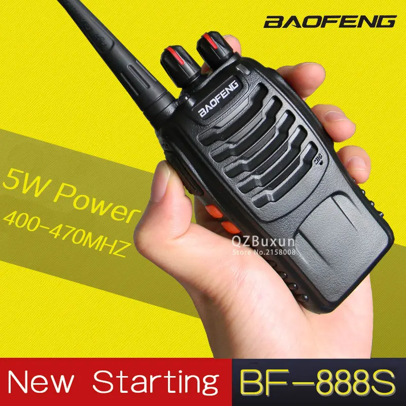 1 шт. Baofeng BF-888S рация 5 Вт ручной Pofung UHF 5 Вт 400-470 МГц 16CH BaoFeng BF-888S двухстороннее портативное CB радио - Цвет: 888S