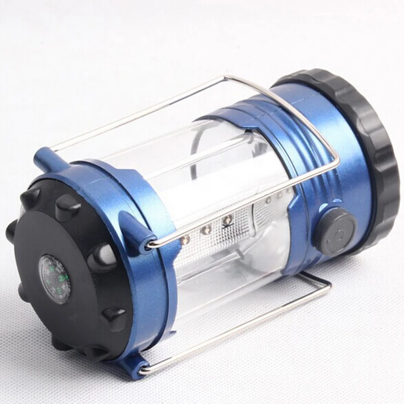 2016 Hot New Promotion Adjustable LED Hiking Bivouac Camping Lantern Tent Lamp with Compass Free Shipping