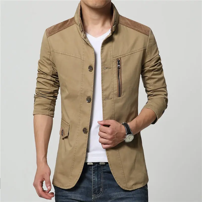 new autumn winter high quality men formal jacket coat solid business ...