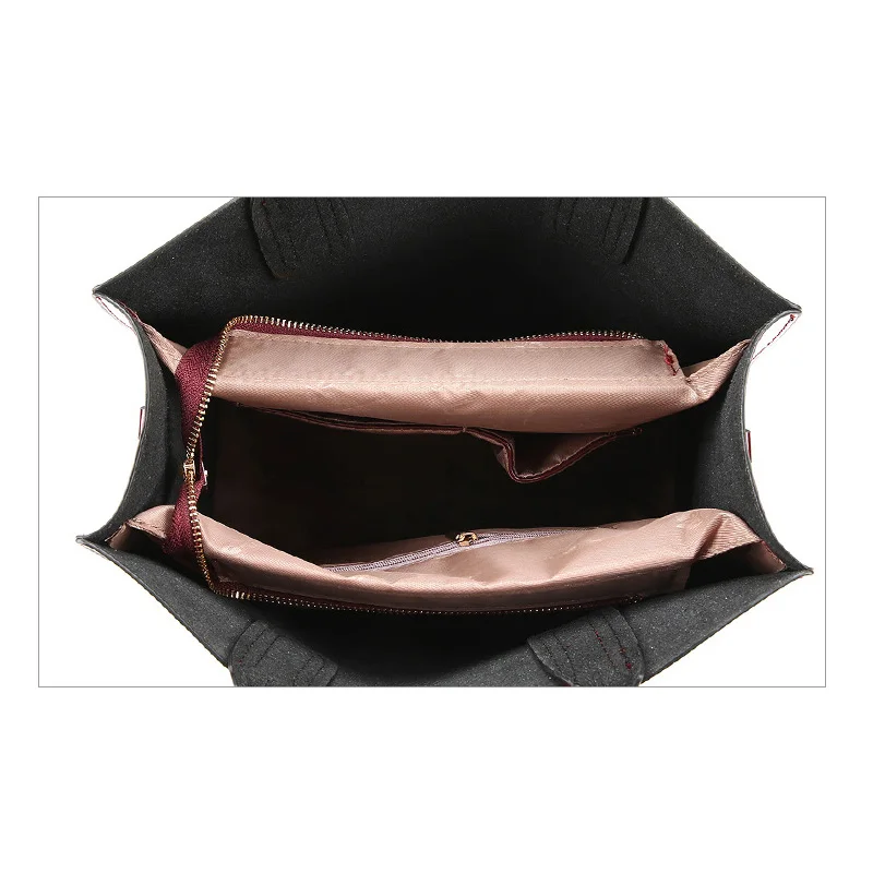 Bonsacchic Red Patent Leather Tote Bag Handbags Women Famous Brands Next