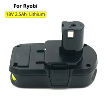 New 18V 2500mah RB18L25 Lithium Ion Replacement Battery For Ryobi Power Tools Cordless Drill Replace P103 P104 P105 P107 P108