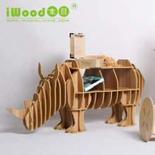 Continental European furniture wood crafts rhinoceros rhino creative gifts home accessories wooden ornaments creative home decor