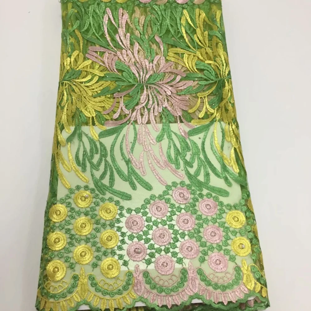 

Latest Nigerian Tulle Lace 2019 French Net Beaded Lace Fabric For Nigerian Wedding Rhinestones Embroidery African Lace Fabric