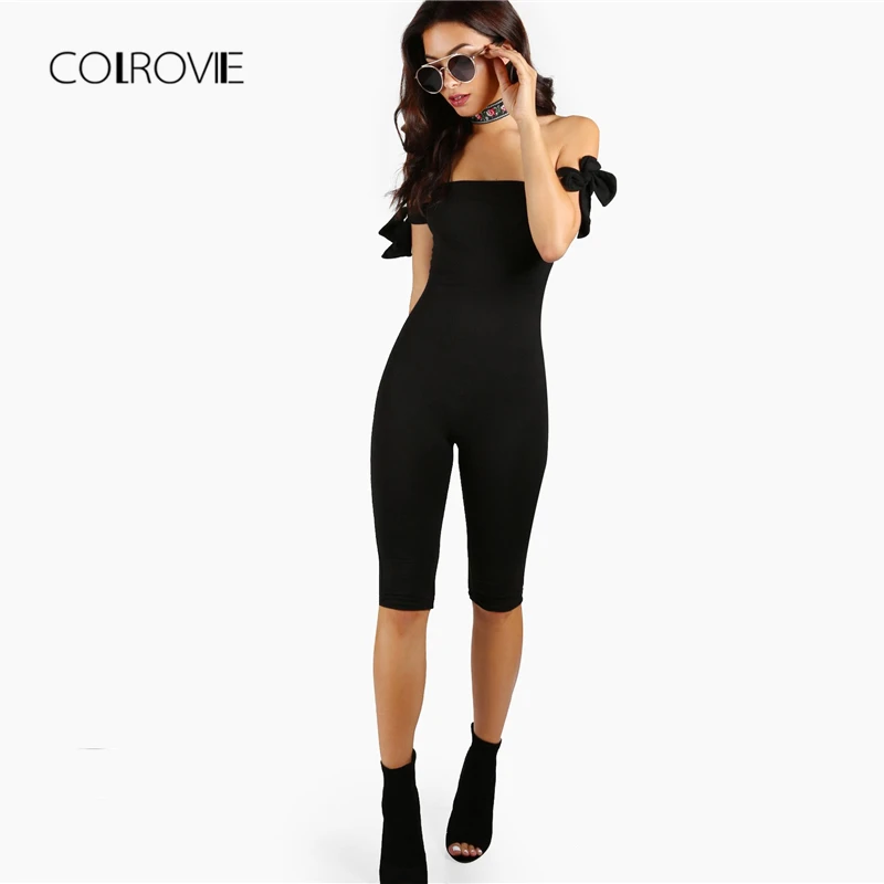 womens capri length jumpsuit