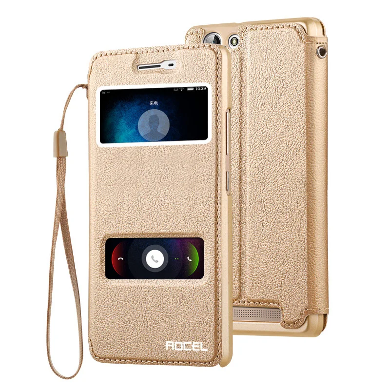 

Luxury Stand Flip Leather Case For Allview P9 Energy Lite 5.3" View Window Full Protective Back Case