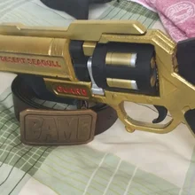 Overwatch Джесси Маккри кожа спасатель Золотой Пистолет Косплей копия оружия реквизит