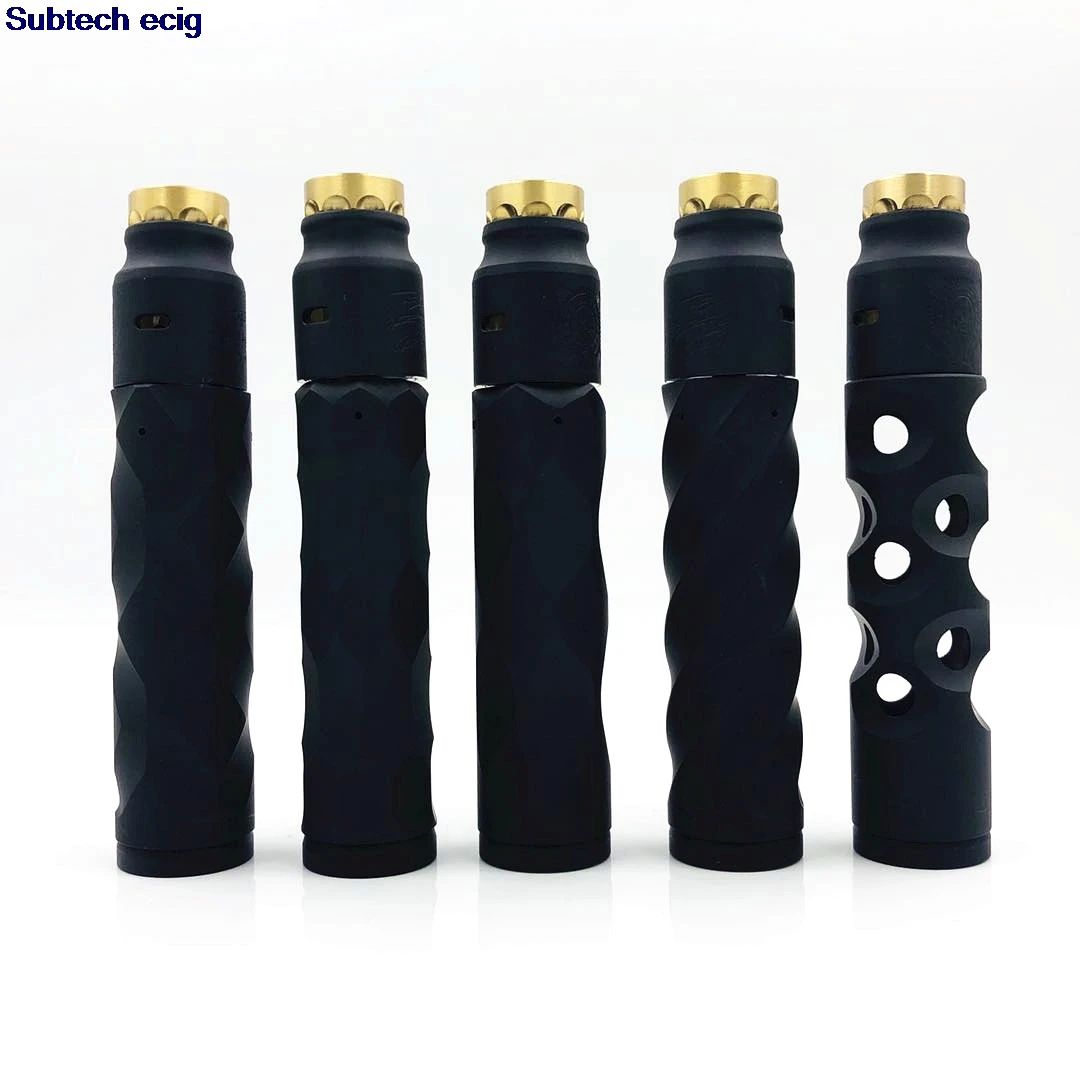 

Vaporizer AV Complyfe Kit with Battle Cap Deck RDA 25mm diameter Mechanical Mod fit 18650 Battery E Cigarette 510 Vape Mod