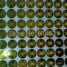 Заказная голографическая бирка Печать самоклеящихся этикеток золотого или серебряного цвета материал