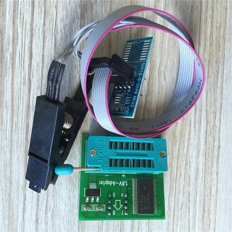 Оригинальный программатор minipro TL866II Plus + 24 адаптера тестовый зажим SOP8 AVR eeprom лучше