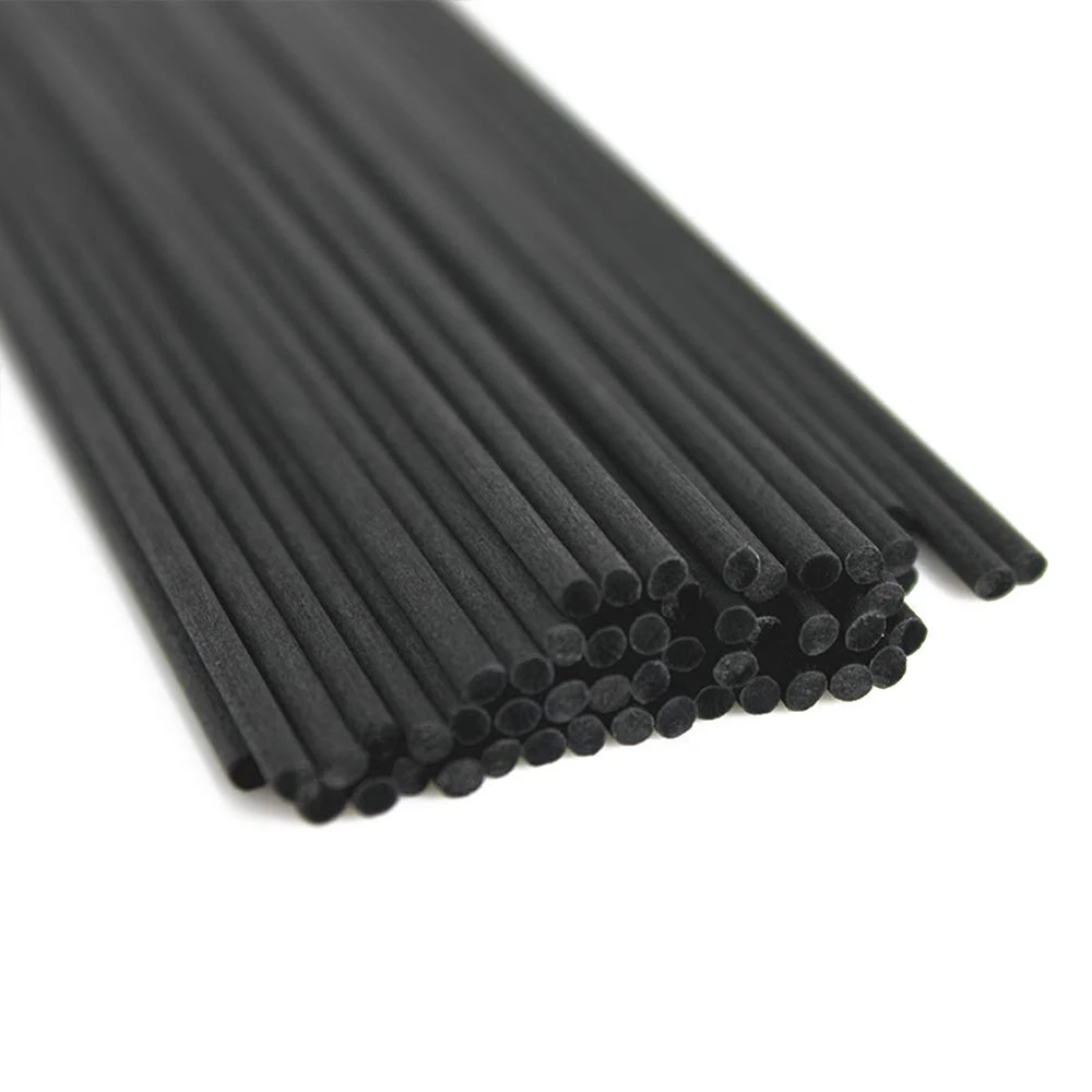 

50pcs/lot 22cmx3mm Fiber Black and White Rattan Sticks Replacement Refill Reed Diffuser Sticks for Home Decoration