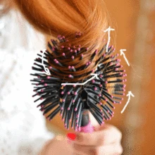 3D сферическая расческа Япония Лаки trandy укладки расческа профессиональный салон продукты 002 гребень для волос профессиональный массаж головы