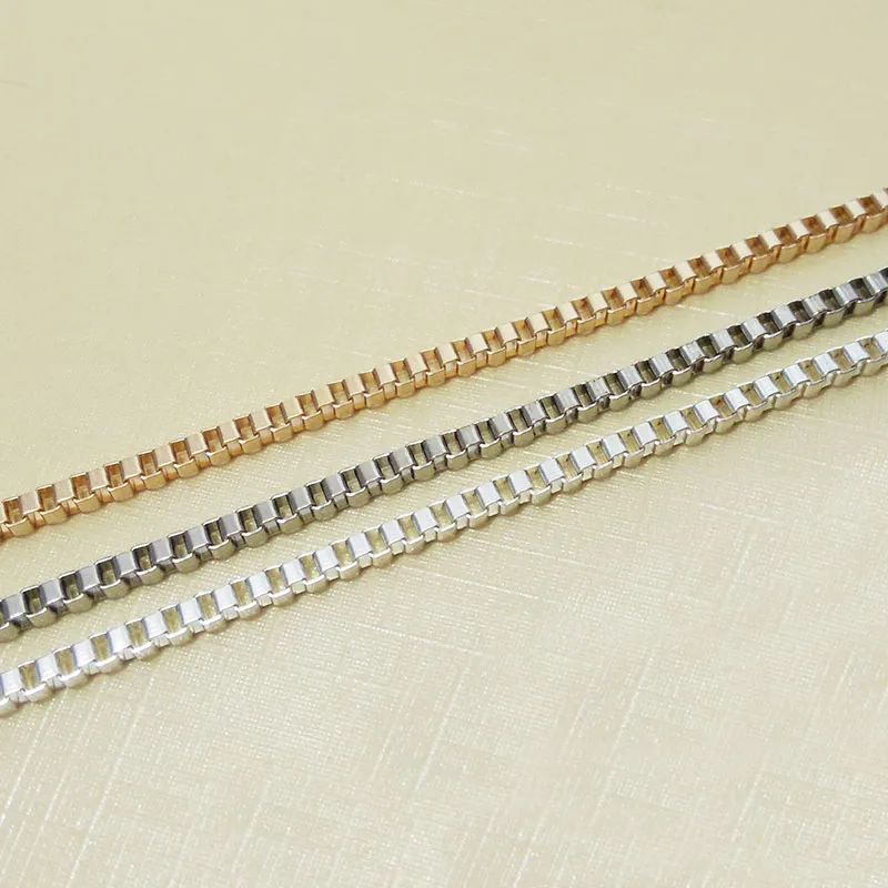 

venice chains tassel necklace making findings box Chains 1 meter 2.4 mm links boxer hip hop mesh hollow Loop Vintage jewelry diy