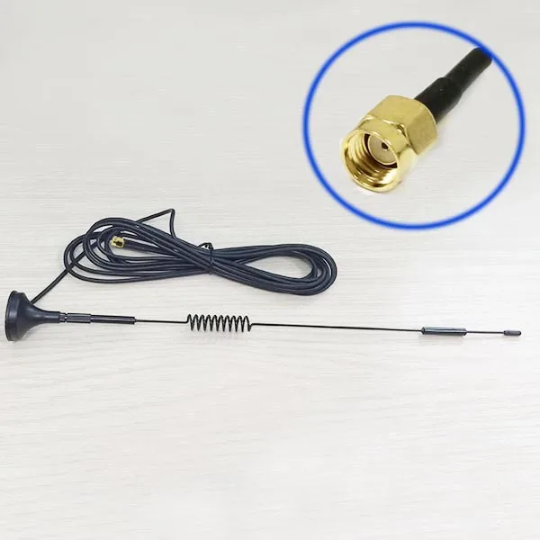 imágenes para 2.4 GHz 7dBi de Alta ganancia Omni WIFI Antena base Magnética 3 M cable RP-SMA Macho Conector antena Externa inalámbrica modem #1 imágenes para 2.4 GHz 7dBi de Alta ganancia Omni WIFI Antena base Magnética 3 M cable RP-SMA Macho Conector antena Externa inalámbrica modem #1