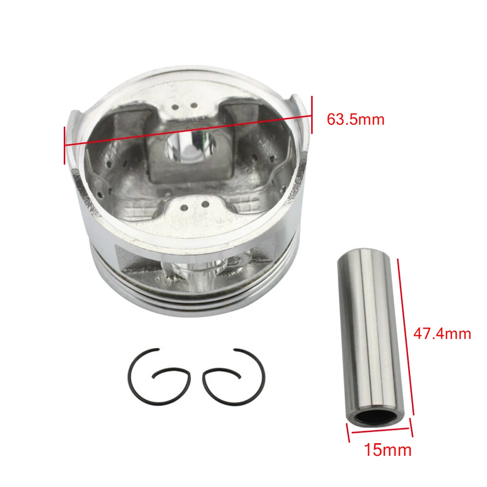 GOOFIT 63 5 мм Piston 15 для CG 200cc ATV Байк Go Karting Аксессуары мотоцикла поршневые аксессуары