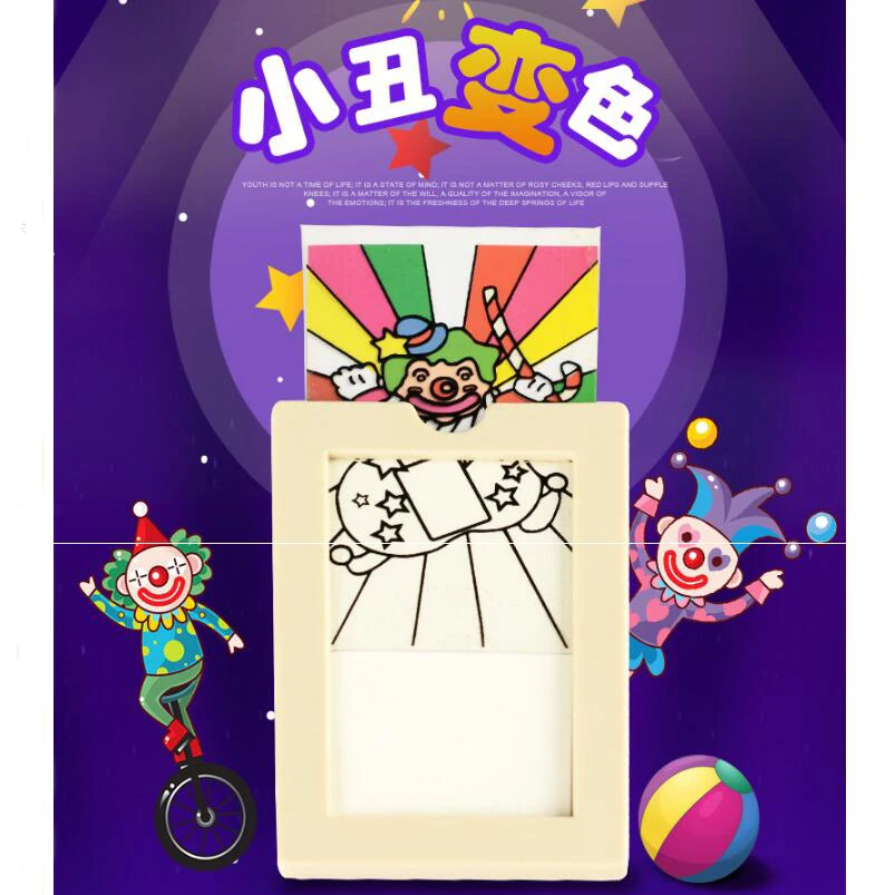 

Clown discolour card -Eragon magic tricks magia magie toys retail and wholesale