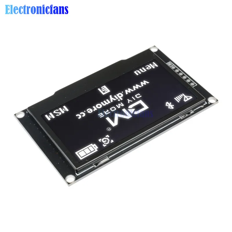 Diymore 2,42 дюймов 2,4" ЖК-экран 128x64 OLED дисплей модуль IIC IEC SPI серийный 12864 OLED дисплей для C51 STM32 SPD0301 белый