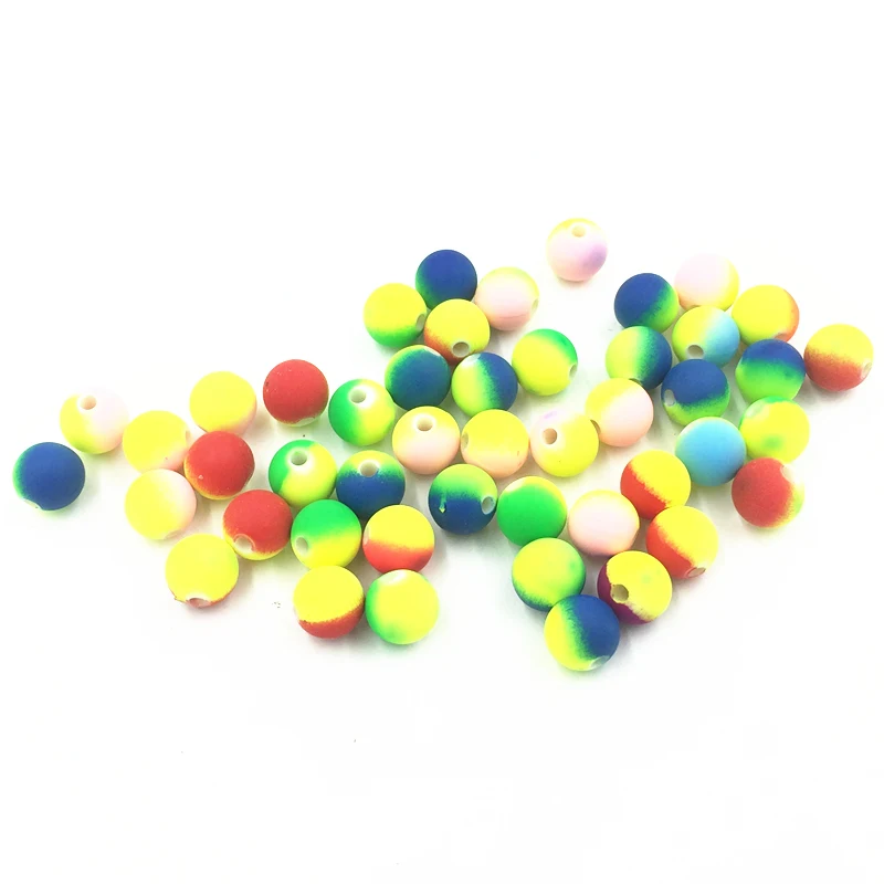 

100Pcs Mixed Colourful Spacer Beads Round Acrylic Fashion Jewelry DIY Making Findings Charms 8mm