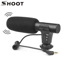 SHOOT External Stereo Condenser Microphone for Nikon Canon DSLR Camera Computer font b Phone b font