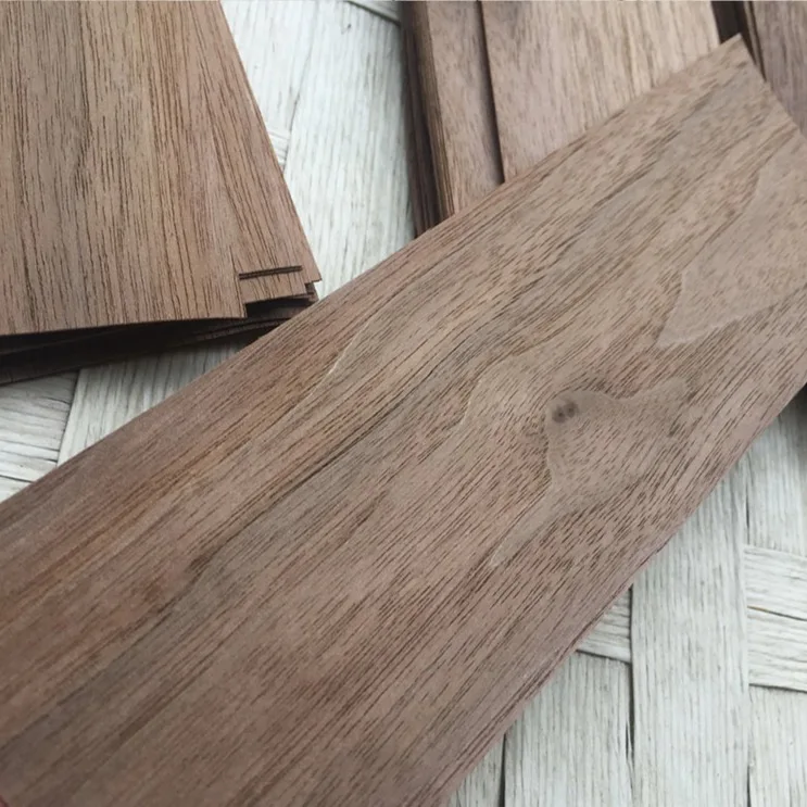 20Pieces/Lot 6.5x20cm Thickness:0.5mm Black Walnut Log Bark Veneer Pure Solid Wood Chips