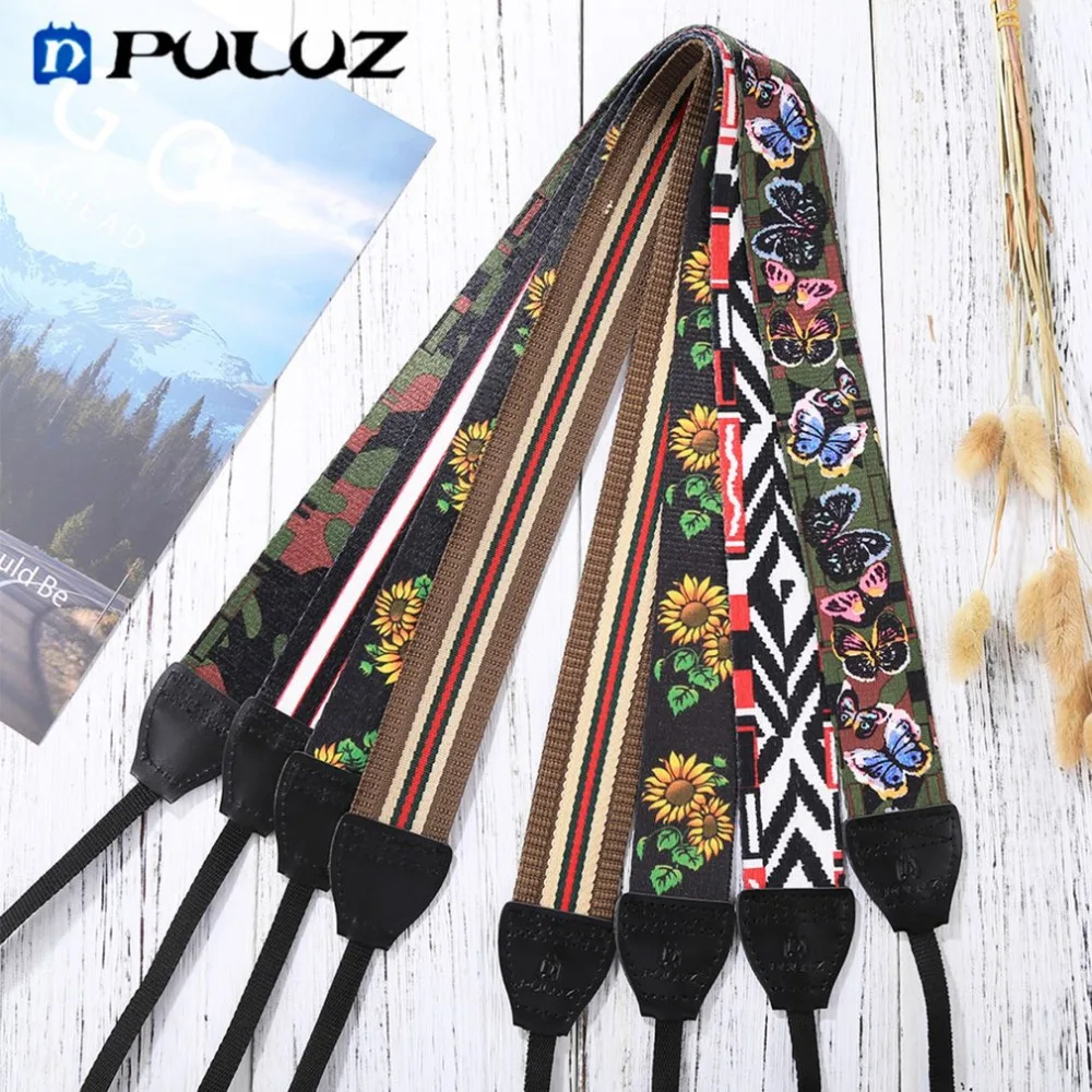 

PULUZ Anti-Slip Camera Neck Shoulder Camera Strap Belt for Sony Canon SLR / DSLR CameraVintage Ethnic Style Floral Printed