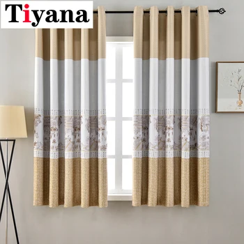 

Lotus Chinese Style Art Window Curtains for Living Dining Room Bedroom Quality Curtain Modern Printing Window Drapes PC19Y