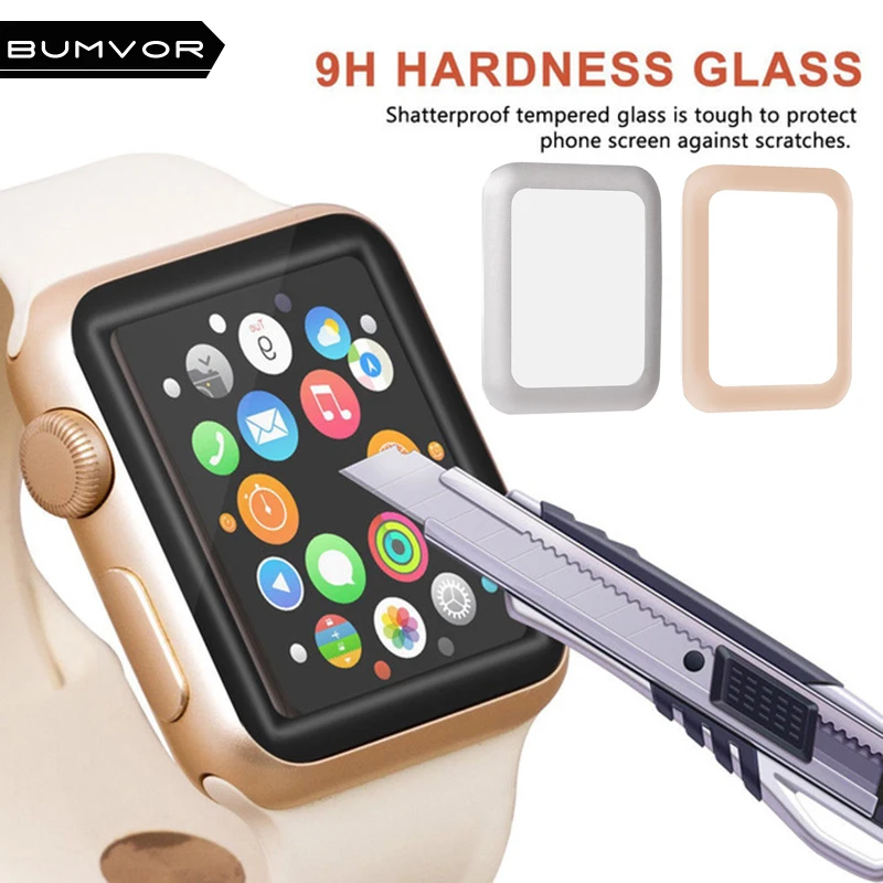 BUMVOR 4D Full Cover Soft Edge Full gel glass film For i Watch 42mm Screen Protector Film for Apple Watch 38 mm Series 1 2 3 BUMVOR 4D Full Cover Soft Edge Full gel glass film For i Watch 42mm Screen Protector Film for Apple Watch 38 mm Series 1 2 3