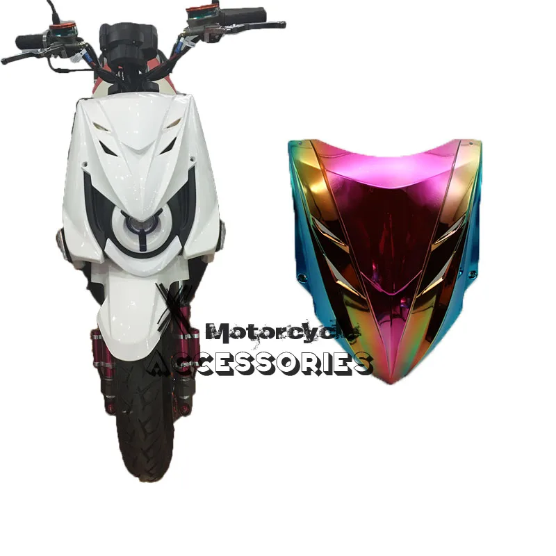 

Motorcycle Front Headlight Headlamp Head Light Lamp Mask Cover Shield Large Carbon Look For Zuma BWS X-Over X 125 YW125