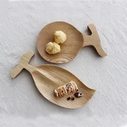Японский стиль, тарелки для фруктов ручной работы, креативная форма листьев, десертницы, доска для хлеба, эко, натуральное Домашнее