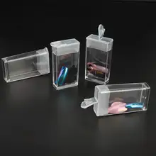 Портативный пыле для ухода за ногтями Маникюрный хранения коробка-органайзер с ручкой 64 сетки PE Маникюр прозрачная коробка для хранения