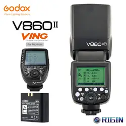 Godox V860II-F GN60 вспышка для фотокамер Speedlite HSS 1/8000 s Off Камера Вспышка Speedlite 2,4 г Беспроводной X Системы с литиевая батарея + Xpro-F Комплект для