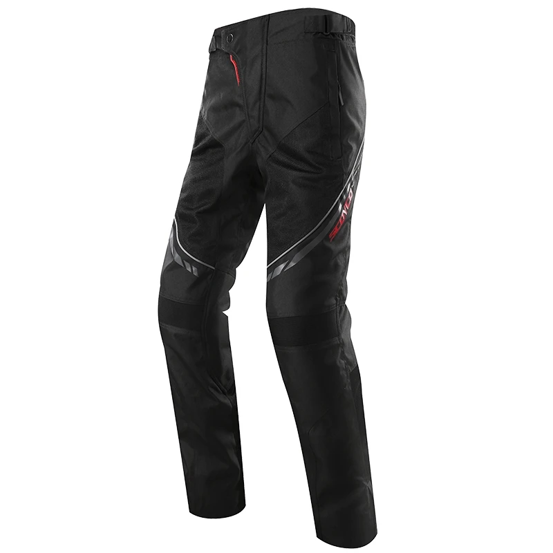 Scoyco P027-2 Motorcycle Protective Pants Racing Trousers Sports Riding Windproof Wears Motorbike with CE Kneepad M-XXXL Black