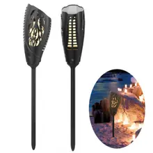 Новая солнечная энергия факел свет газон легкий наружный светильник Три переключения режимов освещение приспособление led-лампа для дорожек
