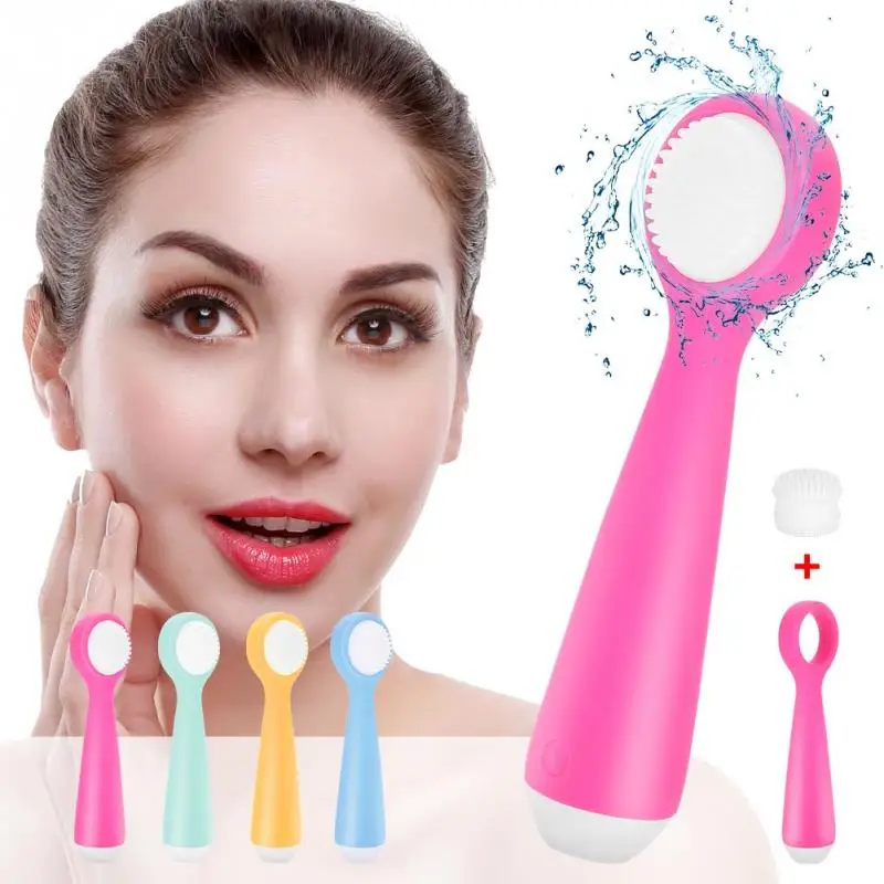 Electric Facial Cleansing Eye Massager Exfoliating Silicone Facial